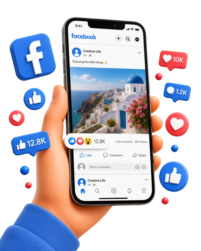 Facebook Beitrag-Likes